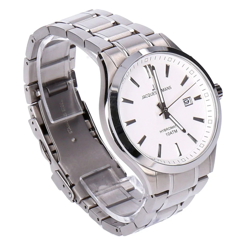 Jacques Lemans Hybromatic 1-2130F Edelstahl Herren Armbanduhr