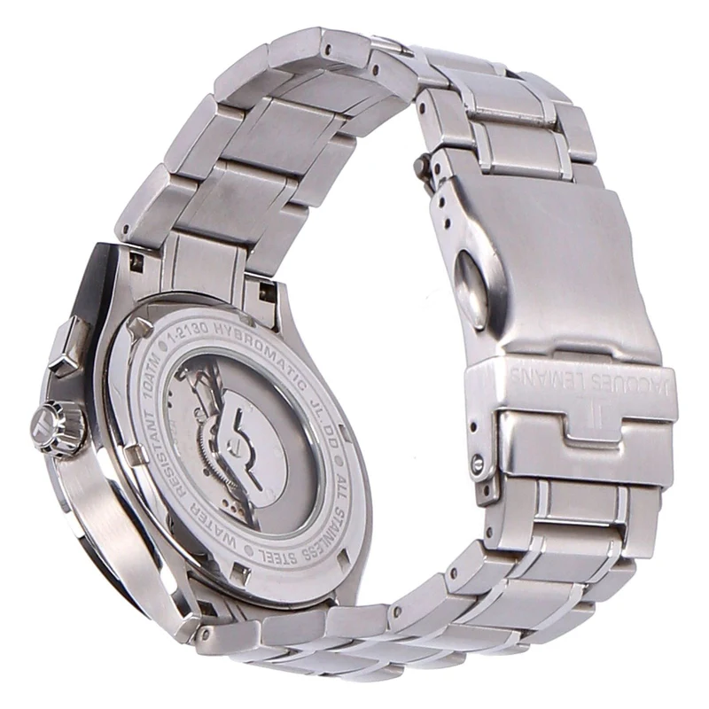 Jacques Lemans Hybromatic 1-2130F Edelstahl Herren Armbanduhr