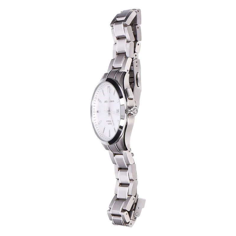 Jacques Lemans Hybromatic 1-2130F Edelstahl Herren Armbanduhr