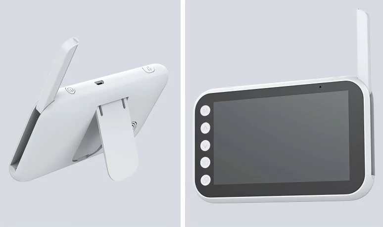 Babymonitor met Nachtzicht 1080p HD Camera Temperatuurweergave Tweerichtingsaudio Veilige Babybewaking | Sansoti