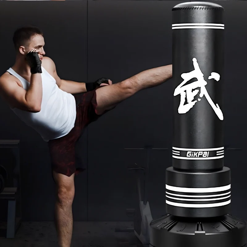 Vrijstaande Bokszak 170cm met Zuignappen Basis voor MMA Kickboksen Cardiotraining Vechtsport Fitness Thuis | Sansoti