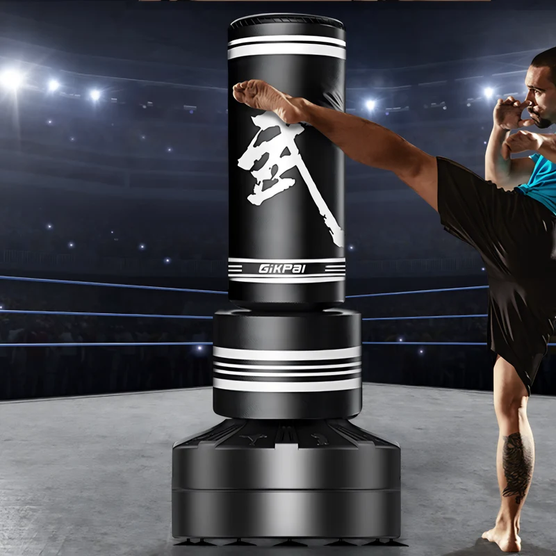 Vrijstaande Bokszak 170cm met Zuignappen Basis voor MMA Kickboksen Cardiotraining Vechtsport Fitness Thuis | Sansoti