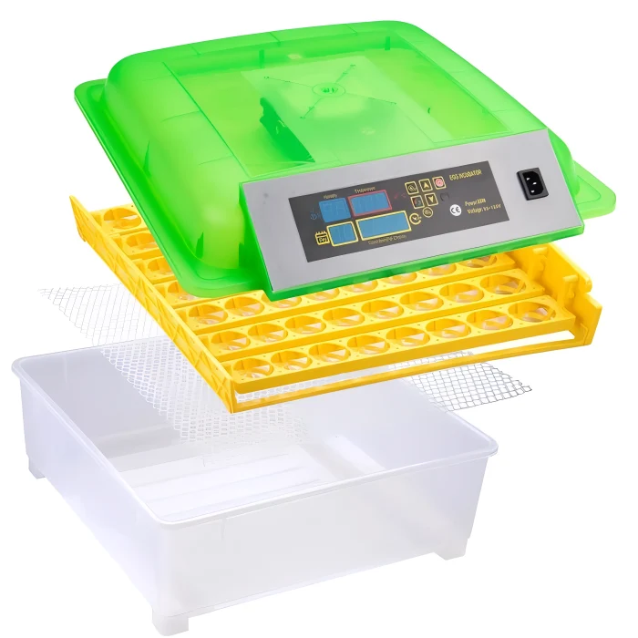 Broedmachine voor 56 Eieren met Digitale Temperatuurregeling Automatisch Keren en LED Display Thuiskweek | Sansoti