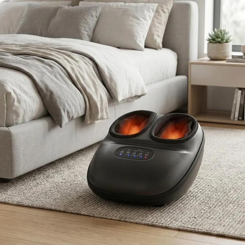 Elektrisch Voetmassageapparaat met Warmtefunctie en Luchtcompressie voor Ontspanning en Verlichting Thuis | Sansoti