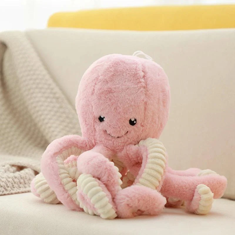 Zachte Octopus Knuffel XXL - Pluche Decoratiekussen 40-80cm - Kinderkamer Speelgoed Decoratie Cadeau | Sansoti