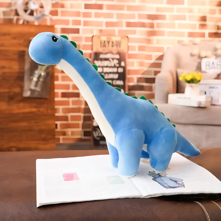 Pluche Dinosaurus Knuffel Staand XXL Diplodocus Kinderkamer Jongenskamer Meisje Zachte Dino Speelgoed Decoratie | Sansoti