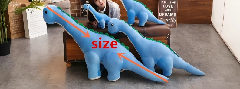 Pluche Dinosaurus Knuffel Staand XXL Diplodocus Kinderkamer Jongenskamer Meisje Zachte Dino Speelgoed Decoratie | Sansoti