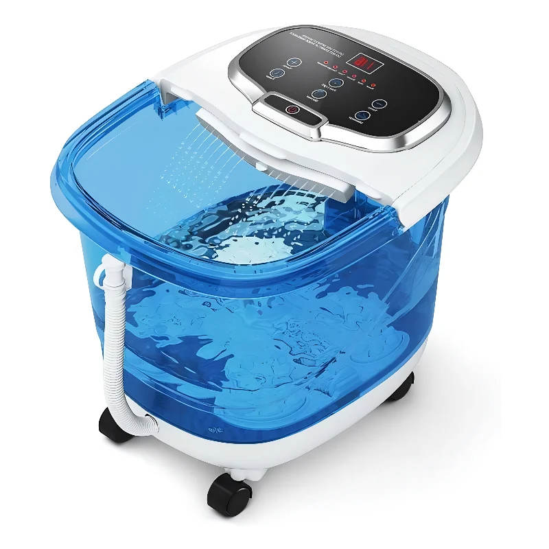 Voetenbad Massageapparaat met Motorrollers Waterstraal en Roodlicht Therapie voor Ontspanning Thuisspa | Sansoti