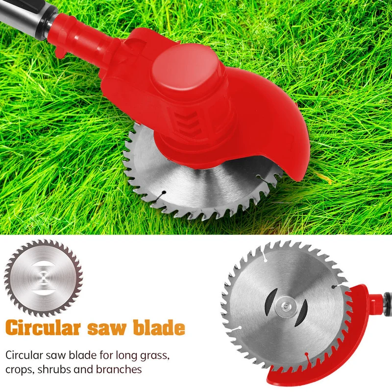 Draadloze Grastrimmer Oplaadbaar 24V 600W Telescopisch 92-122cm Metalen Mes Tuin Onkruidsnijder Gazon | Sansoti