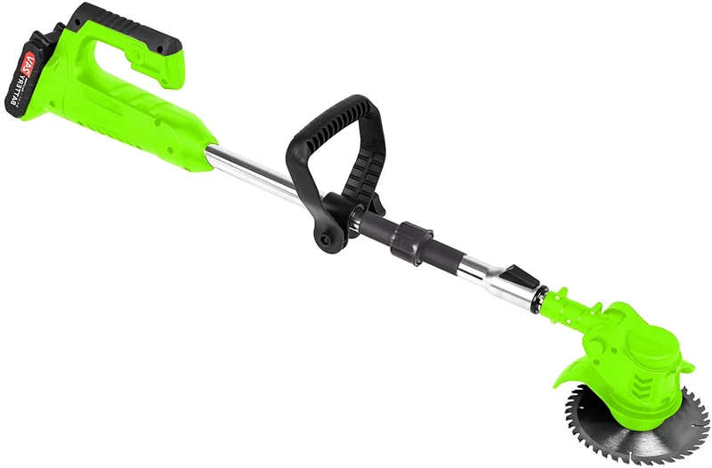 Draadloze Grastrimmer Oplaadbaar 24V 600W Telescopisch 92-122cm Metalen Mes Tuin Onkruidsnijder Gazon | Sansoti