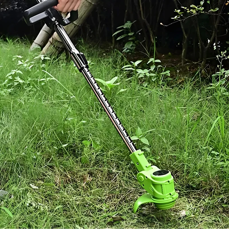 Draadloze Grastrimmer Oplaadbaar 24V 600W Telescopisch 92-122cm Metalen Mes Tuin Onkruidsnijder Gazon | Sansoti