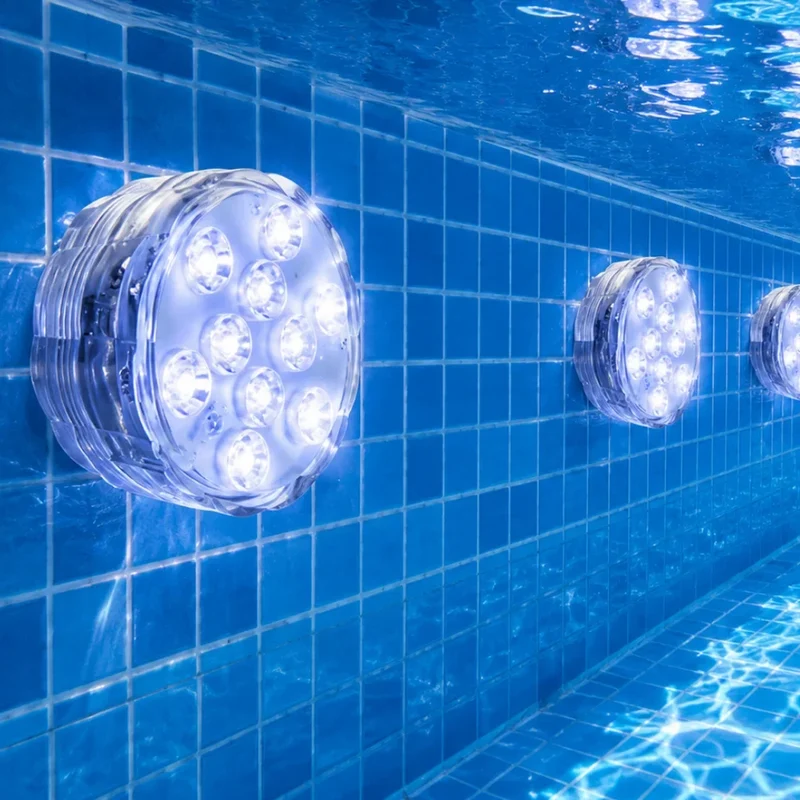 Onderwaterlamp RGB LED 10 Kleuren met Afstandsbediening Zuignap voor Zwembad Vijver Aquarium Decoratieve Verlichting | Sansoti