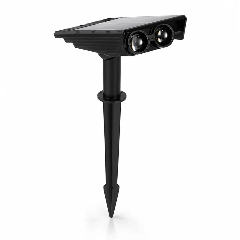 Zonne-energie Tuinspot LED Set met Verstelbare Lens IP65 Waterdicht Buitenverlichting voor Tuin Gazon Terras | Sansoti