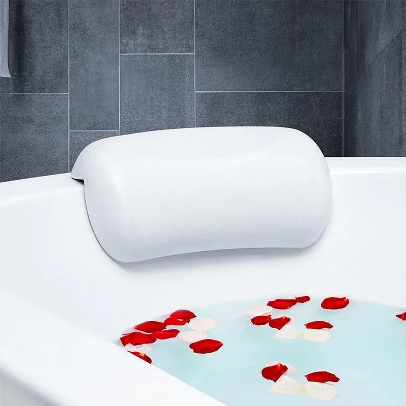 Ergonomisch Badkussen met Zuignappen Waterbestendig Neksteun voor Bad Spa Wellness Comfort Ontspanning | Sansoti