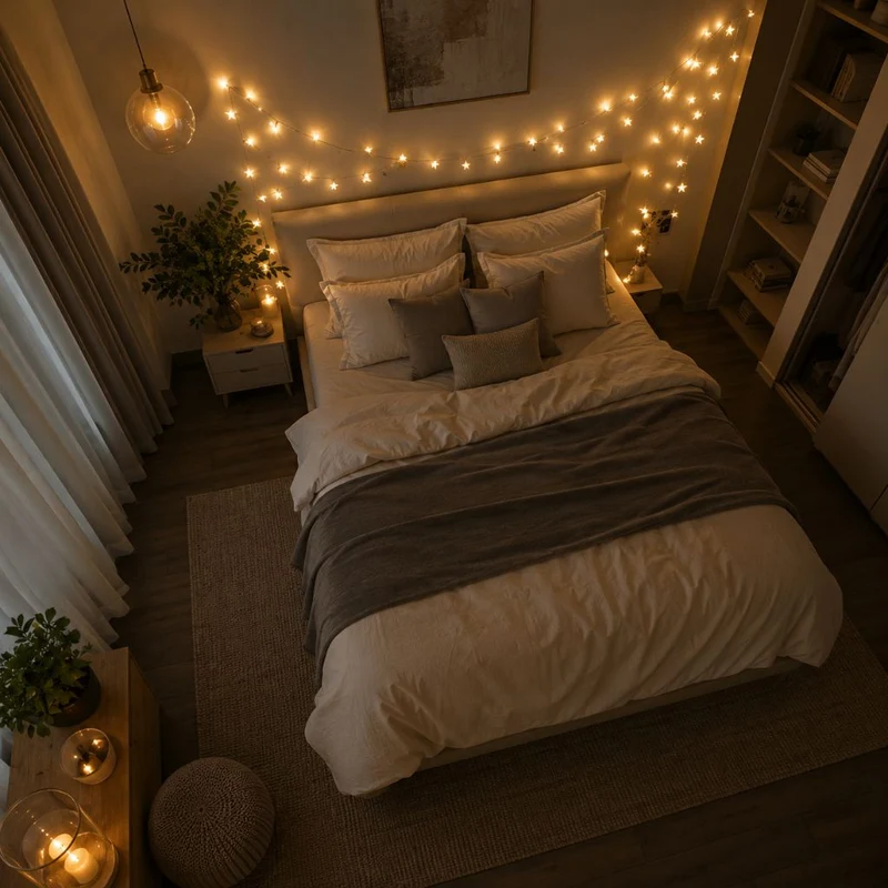 Batterij Fairy Lights Warm Wit LED Lichtsnoer Kinderkamer Babykamer Sfeerlicht Decoratie Sterren Nachtlampje | Sansoti