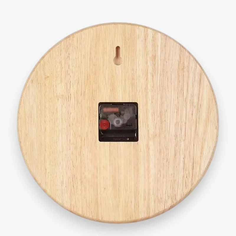 Stille Houten Wandklok Scandinavische Stijl Woonkamer Slaapkamer Decoratie Natuurlijk Hout Interieur | Sansoti