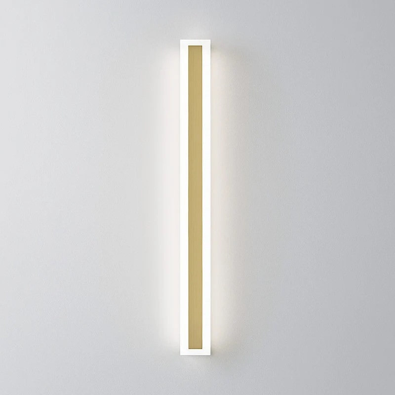 Buitenwandlamp LED Goud IP65 Waterdicht Dimbaar 30-120cm Lineair Design Modern Gevellicht Tuinverlichting Terras | Sansoti