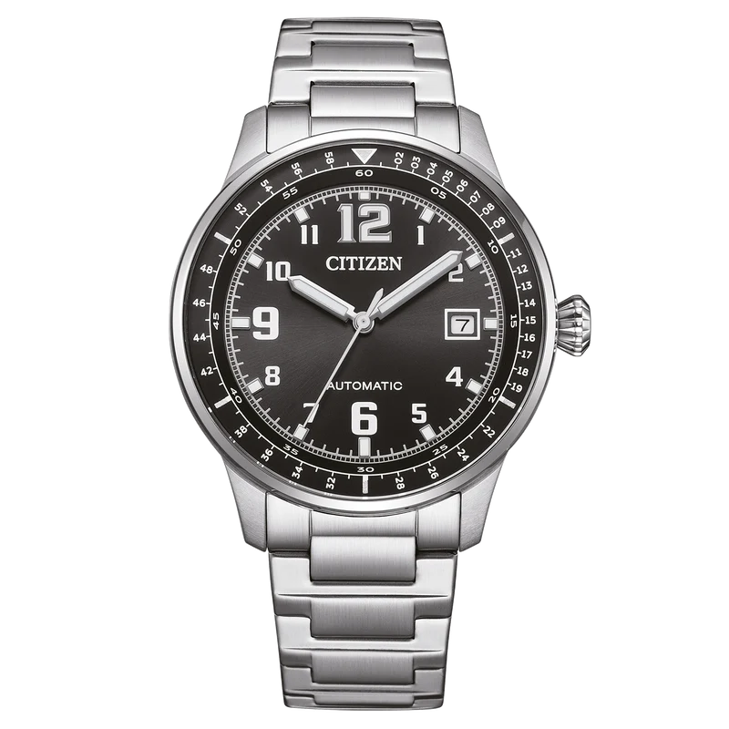 Citizen NJ0190-51E Herrenuhr Urban Military Automatik Schwarz • Automatikwerk Kaliber 8210 • Edelstahlgehäuse