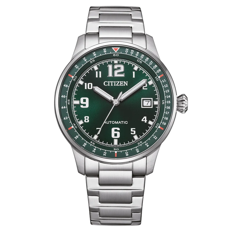 Citizen NJ0190-51E Herrenuhr Urban Military Automatik Schwarz • Automatikwerk Kaliber 8210 • Edelstahlgehäuse