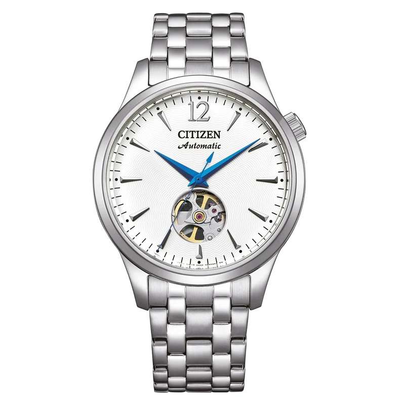 Citizen NH9131-73A Herrenuhr Silber • Automatikwerk mit Open Heart • Kaliber 8229