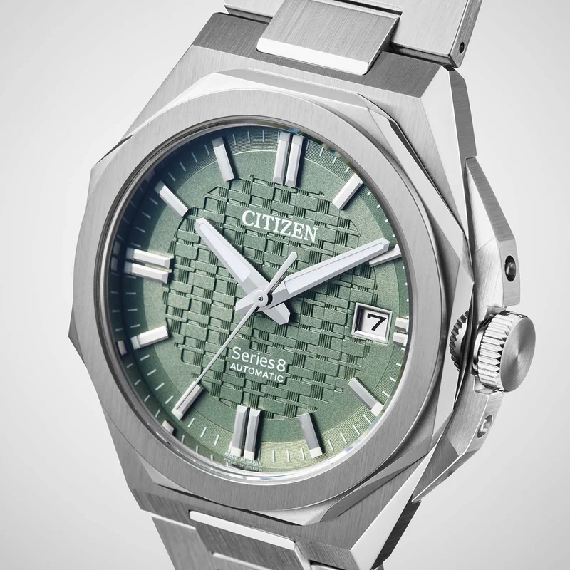 Citizen Series 8 NB6080-51W Herrenuhr Grün • Automatikwerk Kaliber 9051 • Saphirglas