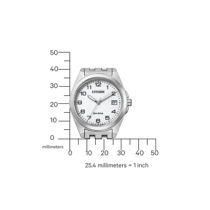Citizen EO1210-83A Eco-Drive Sport Damenuhr Silber • Saphirglas • Eco-Drive Solar