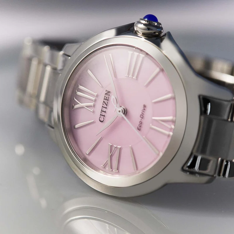 Citizen L EM1160-58X Damenuhr Rosa • Saphirglas • Eco-Drive Solar
