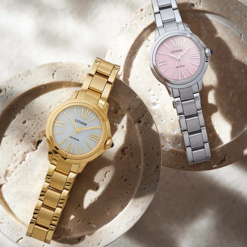 Citizen L EM1160-58X Damenuhr Rosa • Saphirglas • Eco-Drive Solar