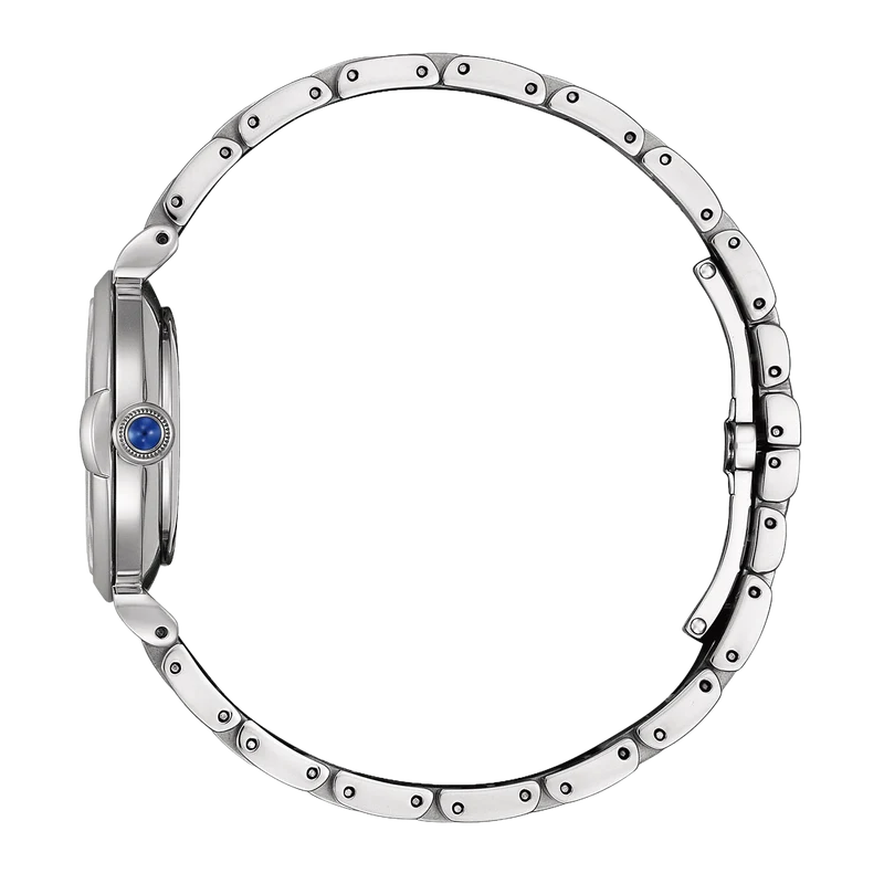 Citizen L EM1070-83L Damenuhr Grün • Eco-Drive Saphirglas • Edelstahlarmband
