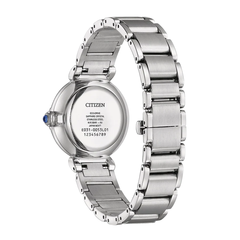 Citizen L EM1070-83A Damenuhr Silber • Eco-Drive Solarquarz • Saphirglas