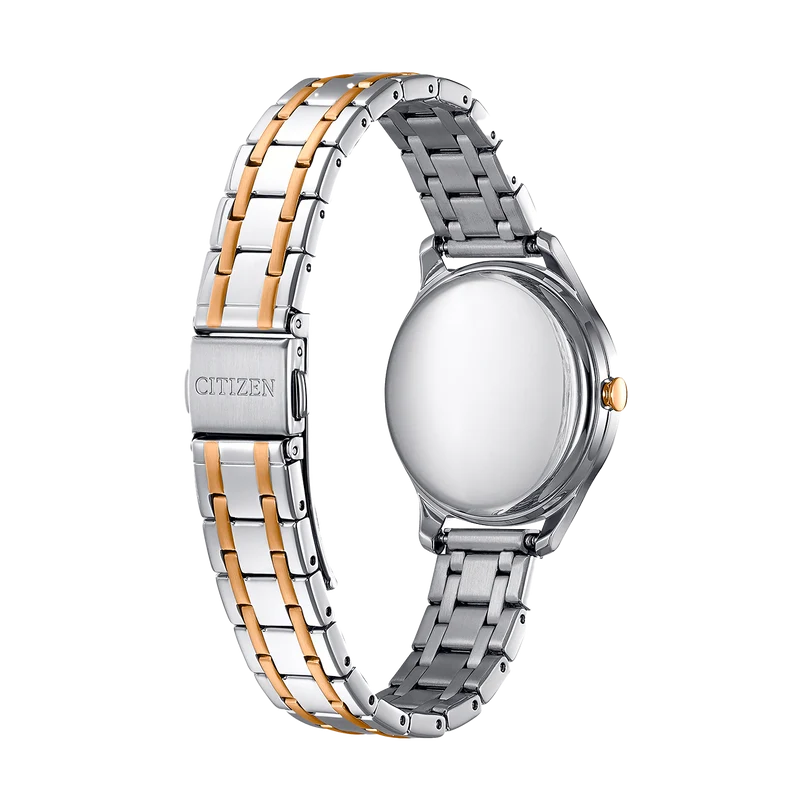 Citizen Eco Drive EM0506-77A Damenuhr Bicolor • Solarbetrieb • Römische Indizes