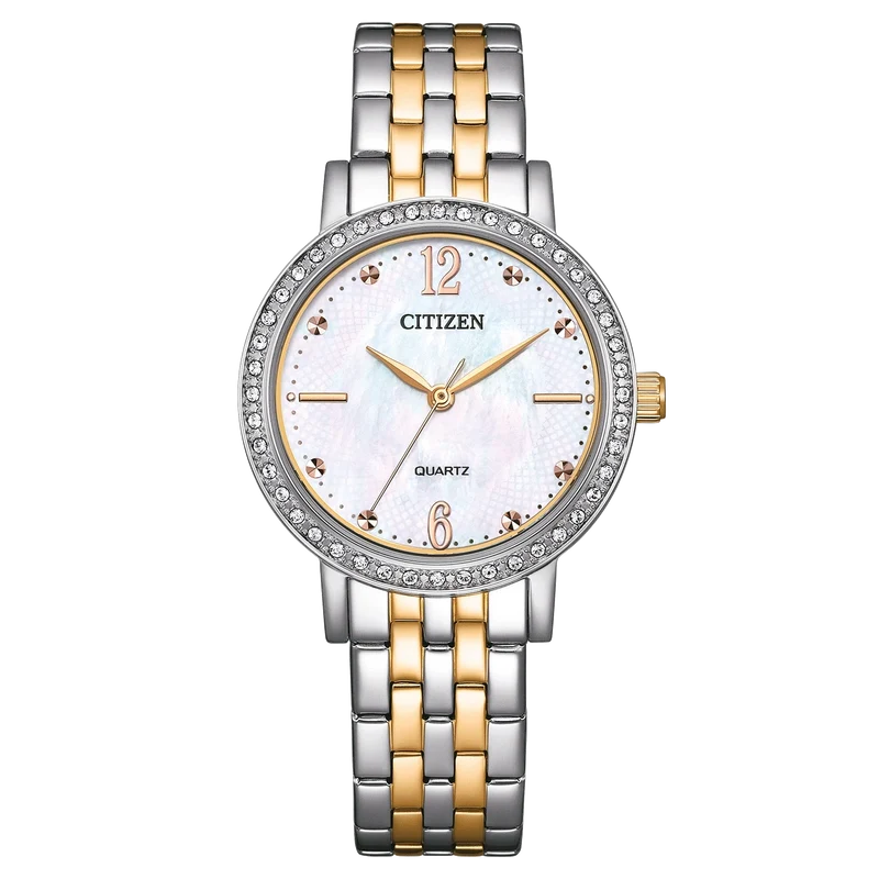 Citizen Elegance EL3106-59D Damenuhr Bicolor • Perlmutt-Zifferblatt • Quarzwerk
