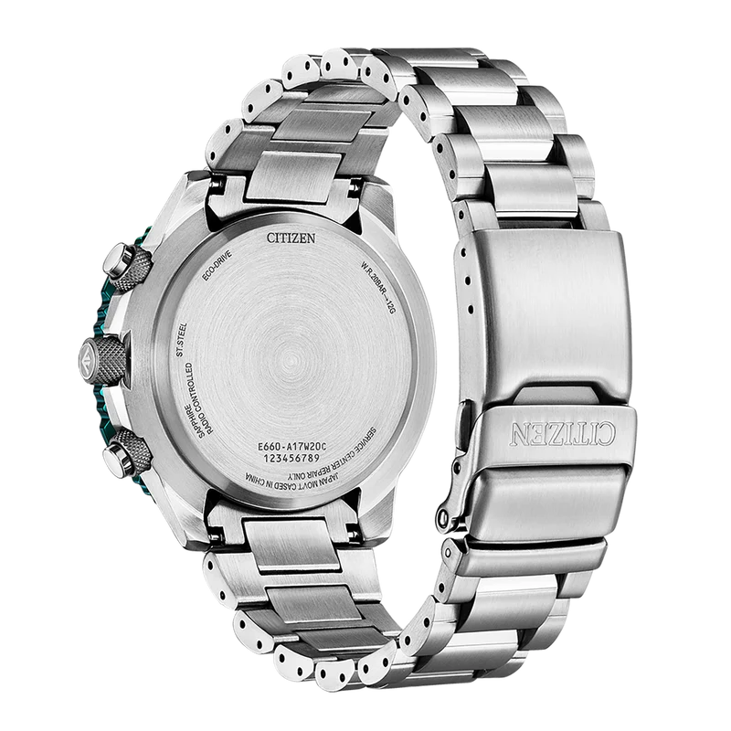 Citizen CB5004-59W Promaster Herrenuhr Grün • Funk Eco-Drive • Saphirglas