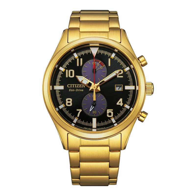 Citizen CA7022-87E Eco-Drive Herrenuhr Gold • Chronograph • 10 bar wasserdicht
