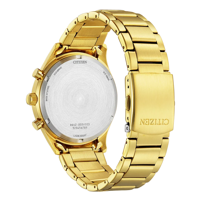 Citizen CA7022-87E Eco-Drive Herrenuhr Gold • Chronograph • 10 bar wasserdicht