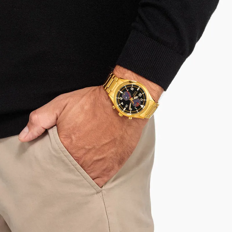 Citizen CA7022-87E Eco-Drive Herrenuhr Gold • Chronograph • 10 bar wasserdicht