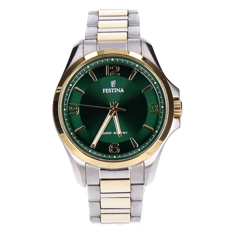Festina Solar F20657/3 Edelstahl Herren Armbanduhr