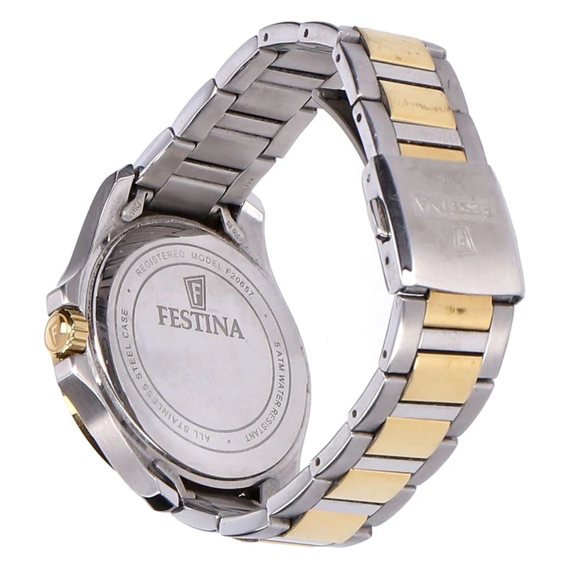Festina Solar F20657/3 Edelstahl Herren Armbanduhr
