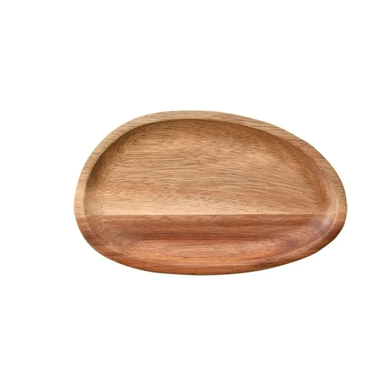 Houten Serveerplank Acacia Rechthoekig Ovaal Rond Hapjesplank Snijplank Ontbijt Diner Keuken Tafel Serving | Sansoti