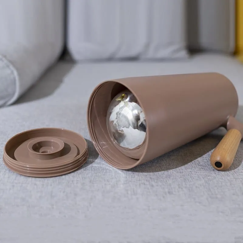 Thermoskan met Houten Handgreep 1L Dubbelwandig Glas Koffiekan Theekan Isoleerkan Scandinavisch Design | Sansoti