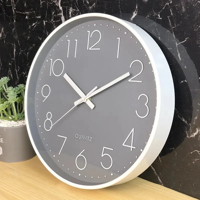 Wandklok Stille Uurwerk Scandinavisch Minimalistisch Design 30cm Woonkamer Slaapkamer Kantoor Decoratie | Sansoti