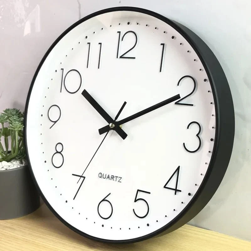 Wandklok Stille Uurwerk Scandinavisch Minimalistisch Design 30cm Woonkamer Slaapkamer Kantoor Decoratie | Sansoti