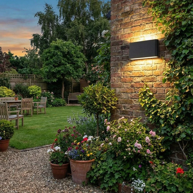Buitenwandlamp LED IP65 Waterdicht Aluminium Zwart Wit Grijs voor Tuin Terras Veranda Modern Design 6W 12W | Sansoti