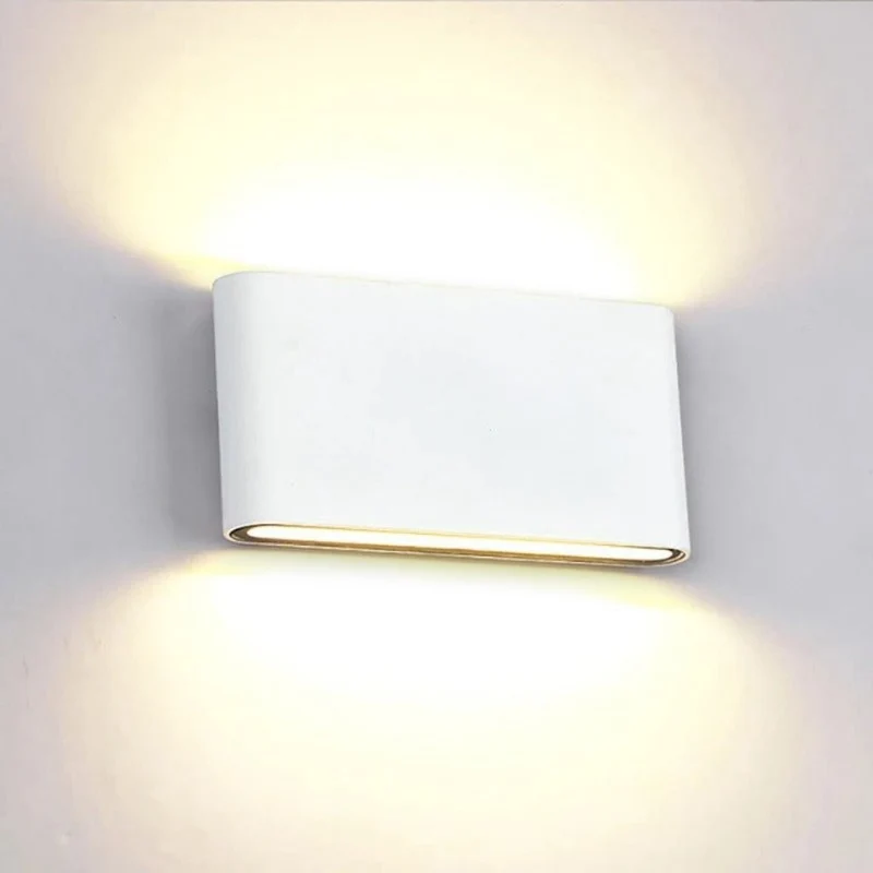 Buitenwandlamp LED IP65 Waterdicht Aluminium Zwart Wit Grijs voor Tuin Terras Veranda Modern Design 6W 12W | Sansoti