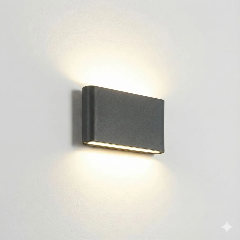 Buitenwandlamp LED IP65 Waterdicht Aluminium Zwart Wit Grijs voor Tuin Terras Veranda Modern Design 6W 12W | Sansoti