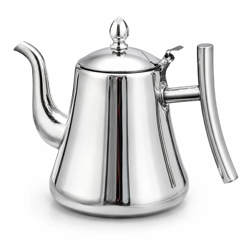 Roestvrijstalen Waterketel met Geïntegreerd Filter 1L 1.5L Inductie Geschikt voor Thee en Koffie Zilver Goud | Sansoti