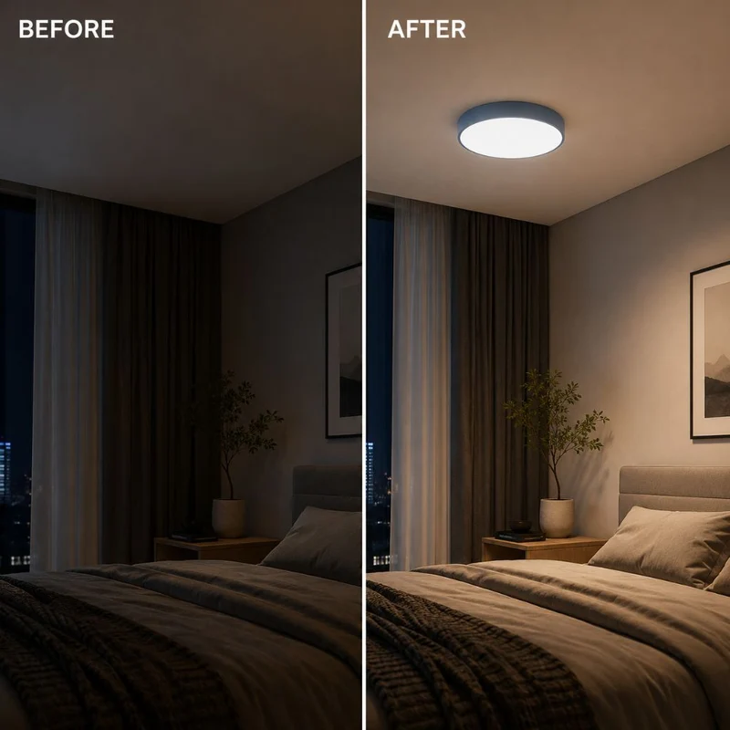 Plafondlamp Rond Ultra-Slim 5cm LED Kleurrijk Modern Plafondverlichting Woonkamer Slaapkamer Kinderkamer | Sansoti