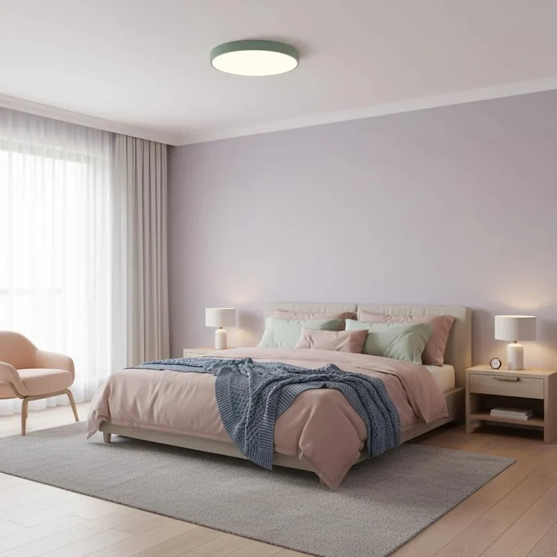Plafondlamp Rond Ultra-Slim 5cm LED Kleurrijk Modern Plafondverlichting Woonkamer Slaapkamer Kinderkamer | Sansoti