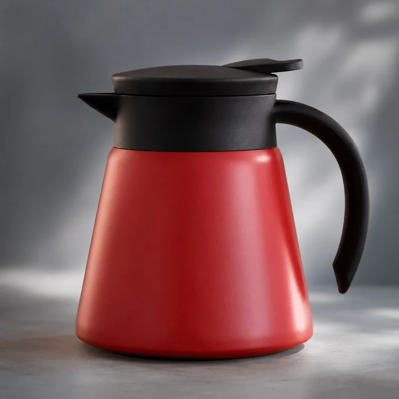Vacuüm Thermoskan 600ml RVS Dubbelwandig Geïsoleerd voor Koffie Thee Kantoor Keuken Thuis Warm Koud Dranken | Sansoti
