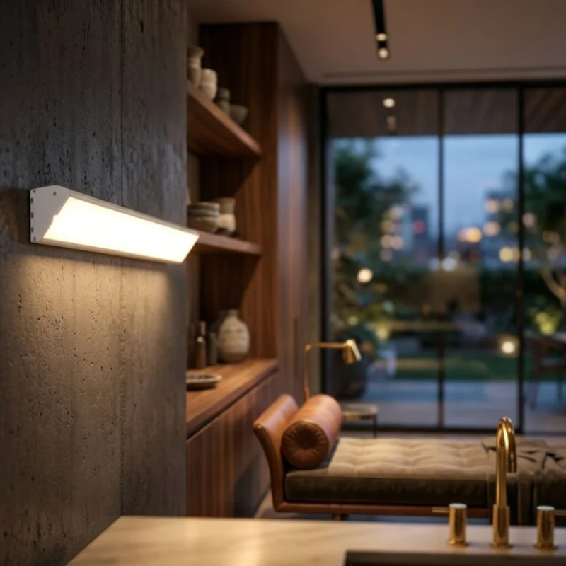 LED Buitenwandlamp Aluminium Waterdicht IP65 Zwart Wit 20-90cm Warm Koud Neutraal Licht Tuin Veranda | Sansoti